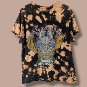 Metallica World Wired Tour 2018-2019 Tie-Dye Graphic T-Shirt LG